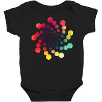 Dots Hurricane Colorful Hypnotizing Spiral Baby Bodysuit | Artistshot