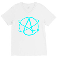 Atheist Symbol Aesthetic V-neck Tee | Artistshot