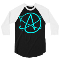 Atheist Symbol Aesthetic 3/4 Sleeve Shirt | Artistshot