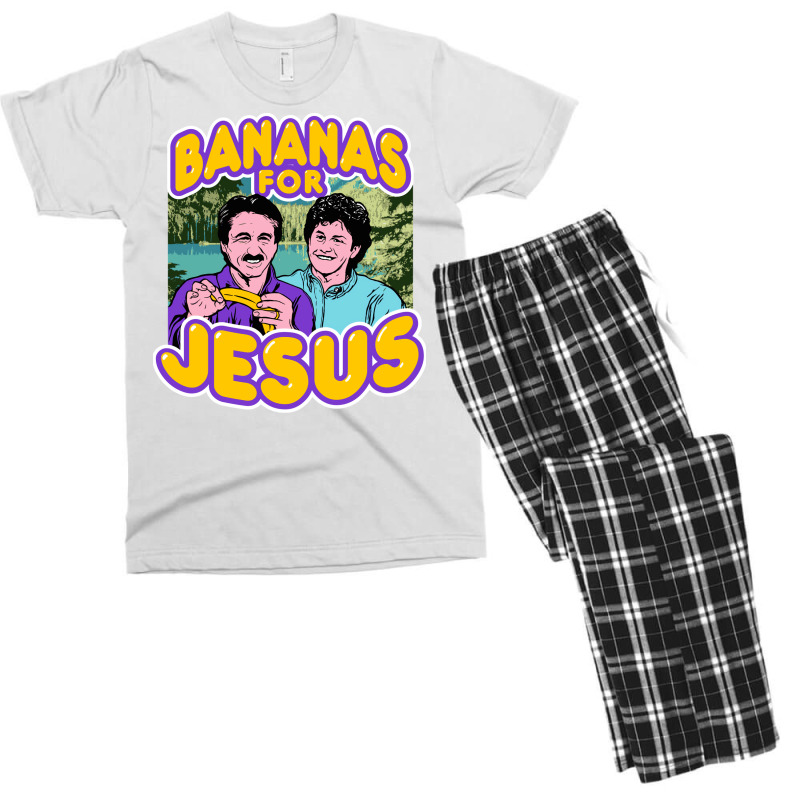 Bananas For Jesus Travel Men's T-shirt Pajama Set by wagnonninhp | Artistshot