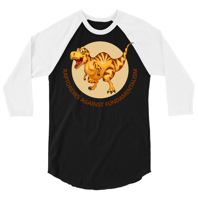 Free Thinking Club Raptorexes Against Fundalmental 3/4 Sleeve Shirt | Artistshot