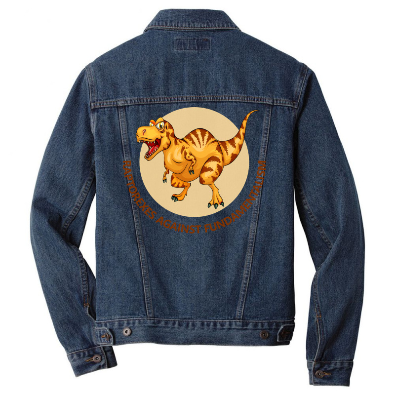 Free Thinking Club Raptorexes Against Fundalmental Men Denim Jacket | Artistshot