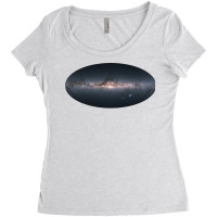 Gaias 3d Map Of The Milky Way Boy Women's Triblend Scoop T-shirt | Artistshot