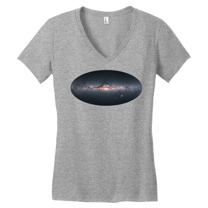 Gaias 3d Map Of The Milky Way Boy Women's V-Neck T-Shirt by pabichmurane | Artistshot