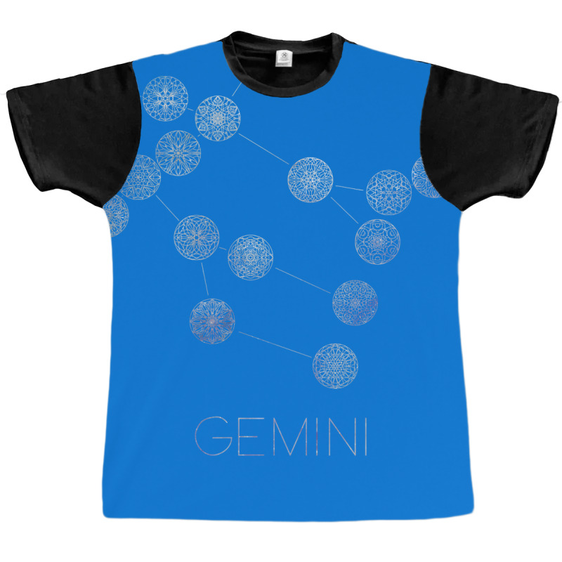 Gemini Constellation Mandalas Summer Graphic T-shirt | Artistshot