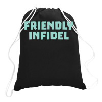 Friendly Infidel Aesthetic Drawstring Bags | Artistshot