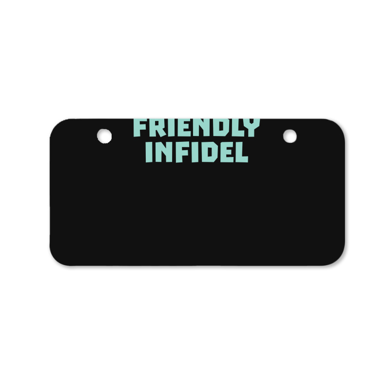 Friendly Infidel Aesthetic Bicycle License Plate | Artistshot