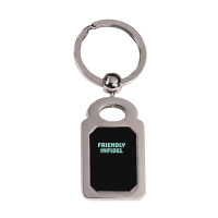 Friendly Infidel Aesthetic Silver Rectangle Keychain | Artistshot