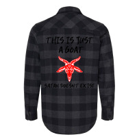 Just A Goat Satan Doesnt Exist Music Flannel Shirt | Artistshot