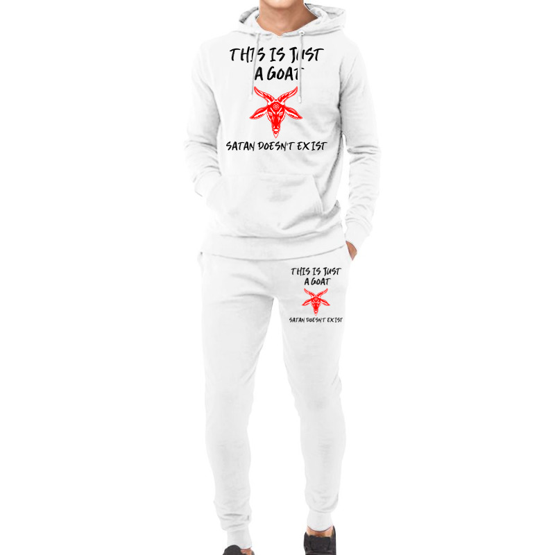 Just A Goat Satan Doesnt Exist Music Hoodie & Jogger Set | Artistshot