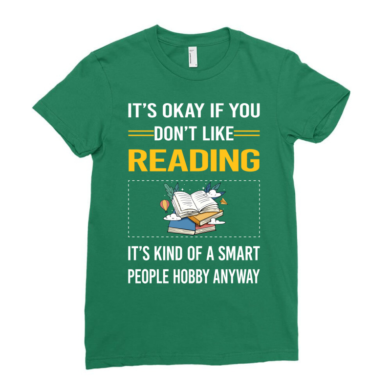 Funny Smart People Reading Book Books Summer Ladies Fitted T-Shirt by siurosufuyym | Artistshot