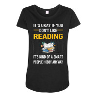 Funny Smart People Reading Book Books Summer Maternity Scoop Neck T-shirt | Artistshot