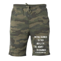 Intelligence Is The Ability To Adapt To Change Cut Fleece Short | Artistshot