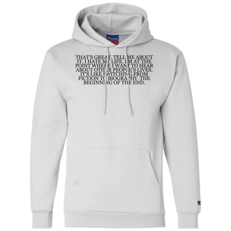 Don Delillo Love Quote Champion Hoodie by peishiseifule | Artistshot