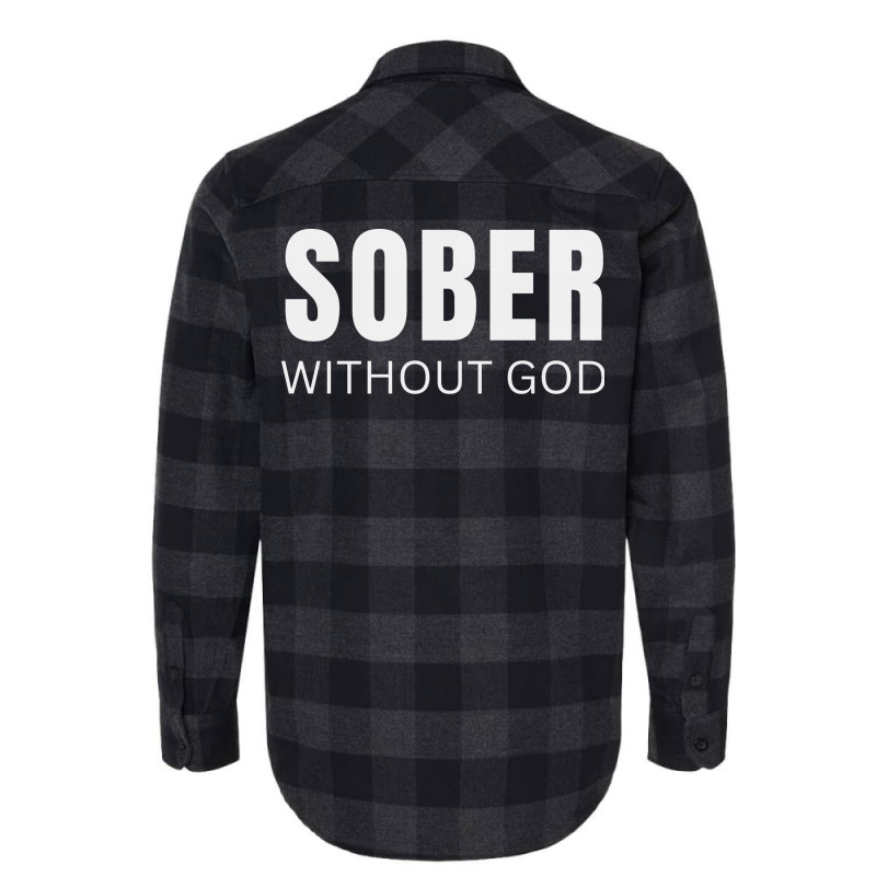 Sober Without God Hipster Flannel Shirt | Artistshot