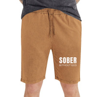 Sober Without God Hipster Vintage Short | Artistshot