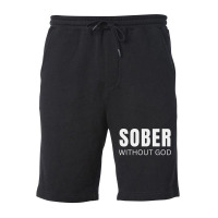 Sober Without God Hipster Fleece Short | Artistshot