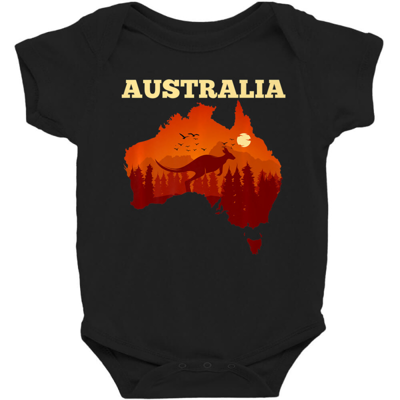 Australia Day Australian Map Flag Patriotic Baby Bodysuit by donellajeremykoa | Artistshot