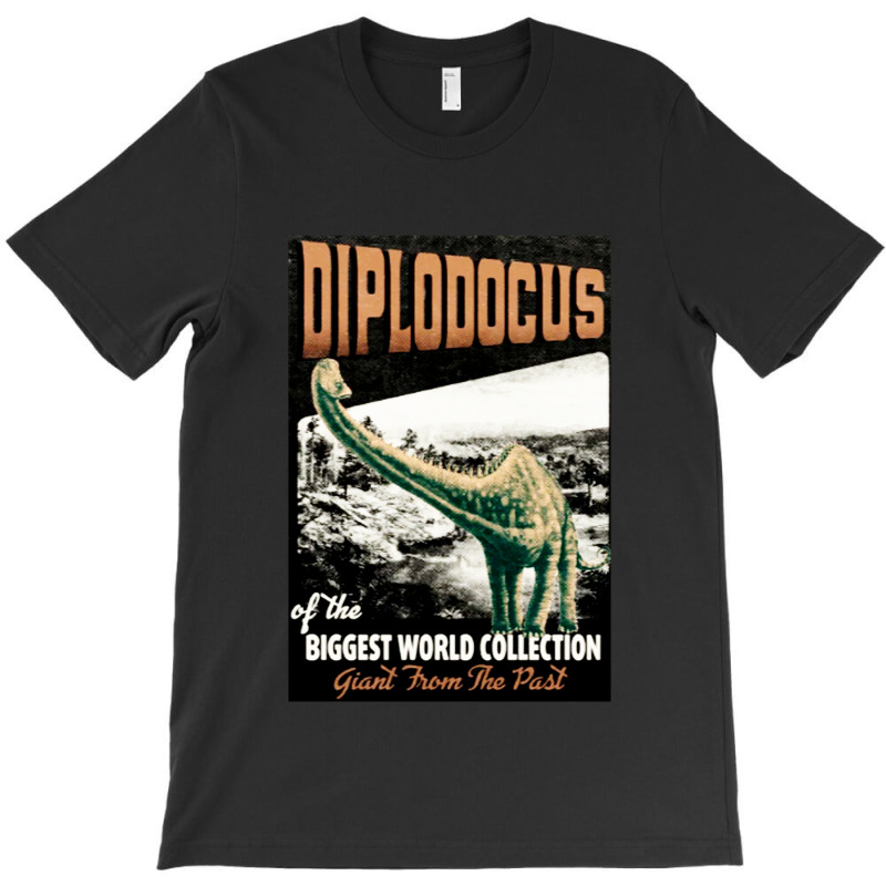 Diplodocus Retro Art   The Biggest World Collectio T-shirt | Artistshot