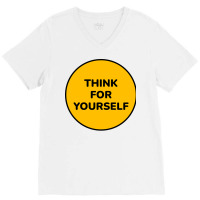 Think For Yourself Aesthetic V-neck Tee | Artistshot