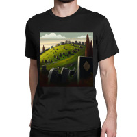 Trending Cemetery Graveyard Headstones Green Hills Classic T-shirt | Artistshot