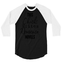 This Chick Writes Romance Novels Stars 3/4 Sleeve Shirt | Artistshot