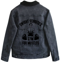 ,schrute's Gym Unisex Sherpa-lined Denim Jacket | Artistshot