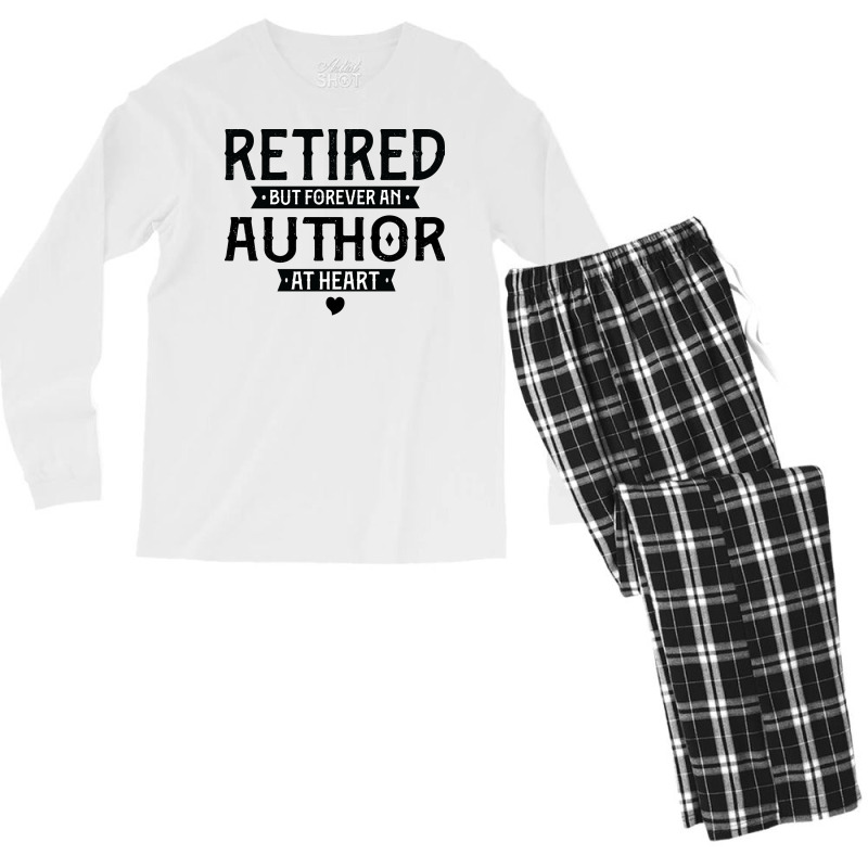 Retired Author 2022 Retirement Gifts For Men Women Men's Long Sleeve Pajama Set by miosrokunr | Artistshot