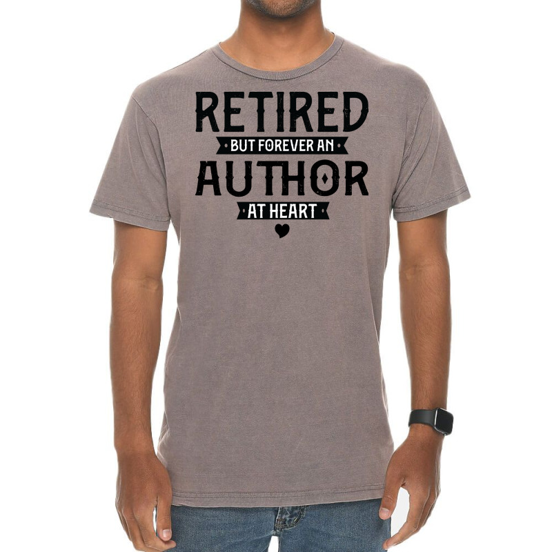 Retired Author 2022 Retirement Gifts For Men Women Vintage T-Shirt by miosrokunr | Artistshot