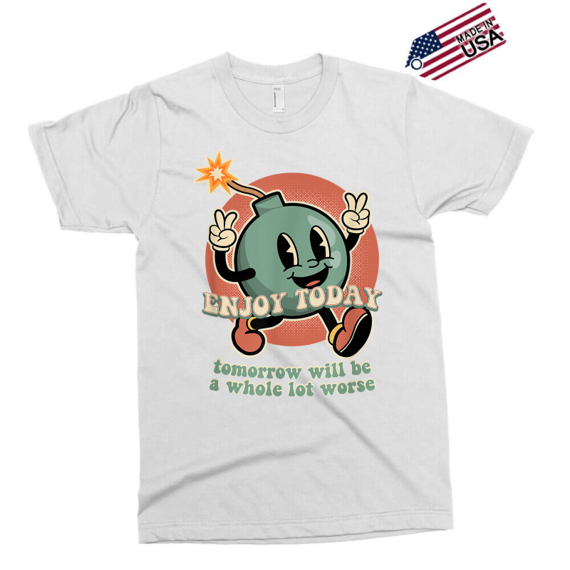 Existential Dread Retro Cartoon Bomb Grenade Nihil Exclusive T-shirt by mumm | Artistshot