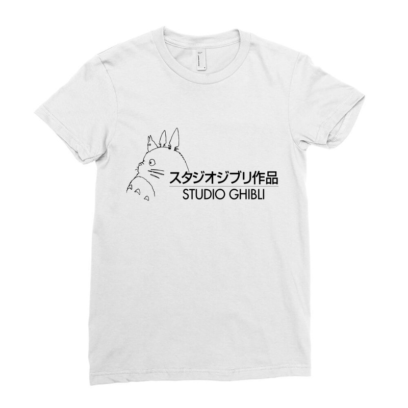 Studio, Ghibli , Animation Company Ladies Fitted T-Shirt by Singalemez | Artistshot