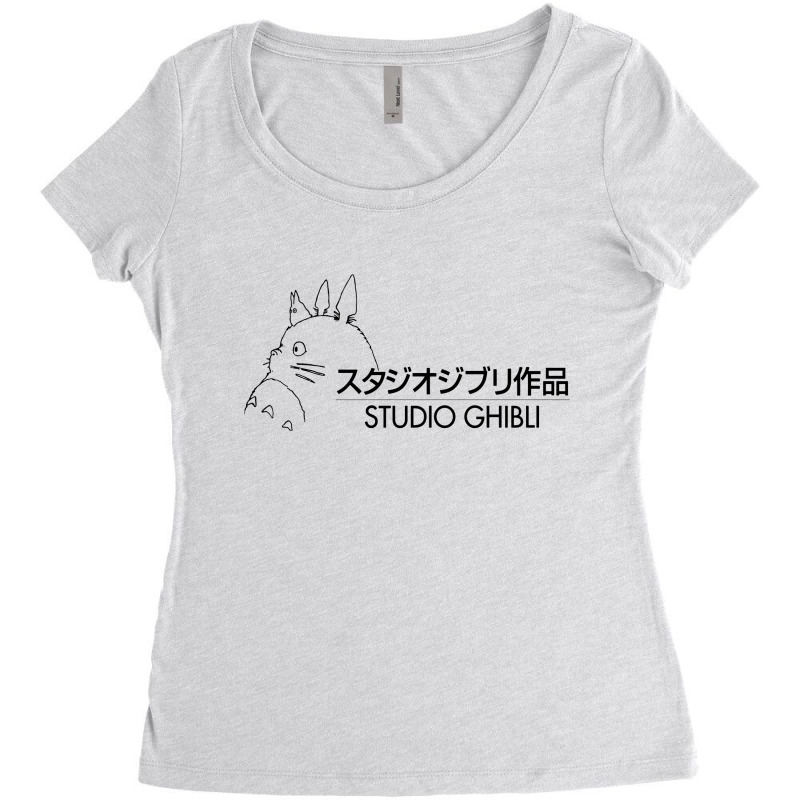 Studio, Ghibli , Animation Company Women's Triblend Scoop T-shirt by Singalemez | Artistshot