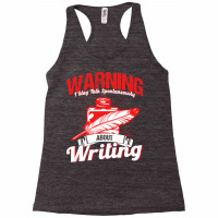 Writing A Novel Novelist Writer Nature Racerback Tank | Artistshot