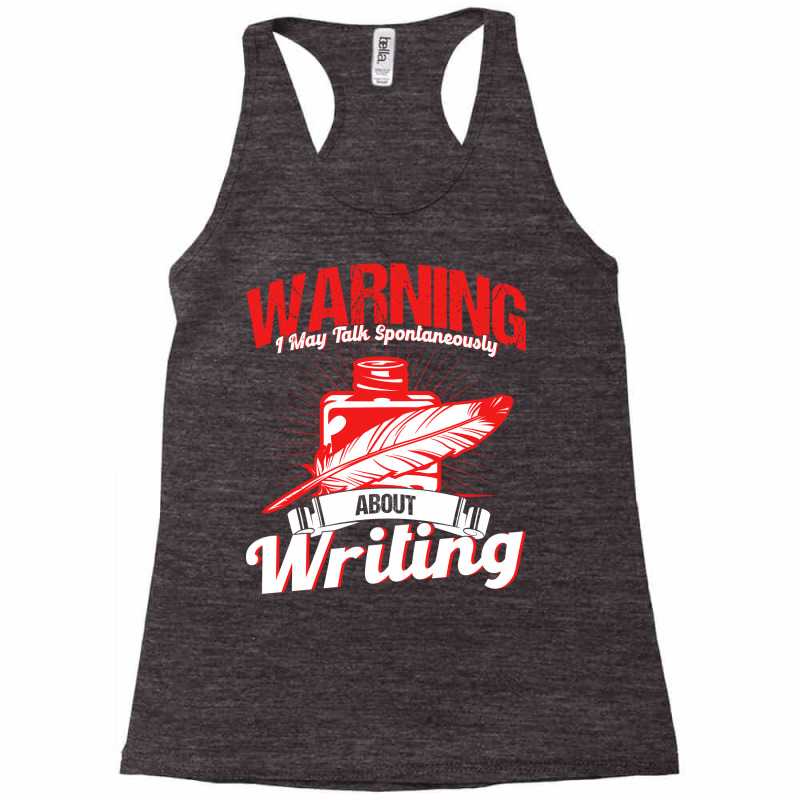 Writing A Novel Novelist Writer Nature Racerback Tank by miosrokunr | Artistshot