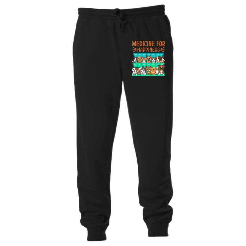 Medicine For Happiness Puppy Lover Dog Owner Cute Unisex Jogger | Artistshot