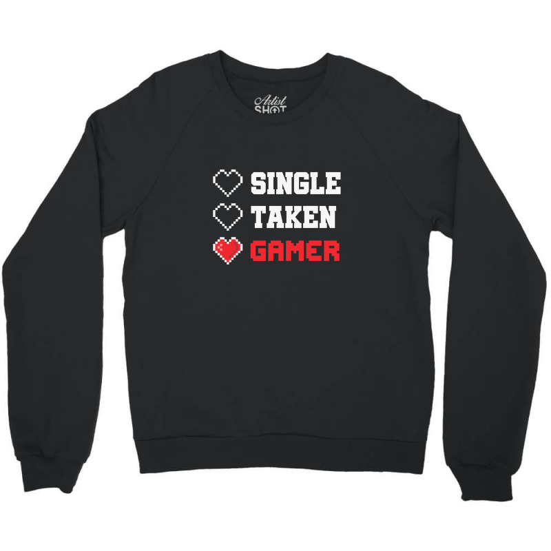 valentine gamer gaming valentine's Crewneck Sweatshirt