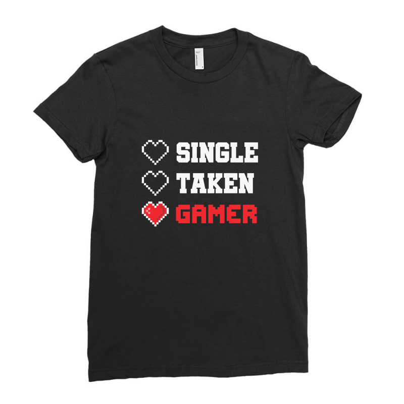valentine gamer gaming valentine's Ladies Fitted T-Shirt