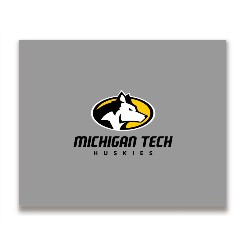 Michigan Tech Huskies Metal Print Horizontal | Artistshot