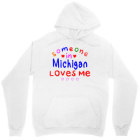 Kids Someone In Michigan Loves Me Kids Boys Girls Unisex Hoodie | Artistshot