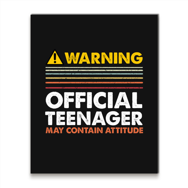 13 Birthday Official Teenager Boy Metal Print Vertical | Artistshot