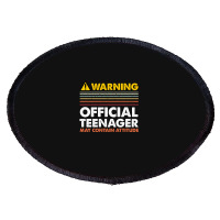 13 Birthday Official Teenager Boy Oval Patch | Artistshot