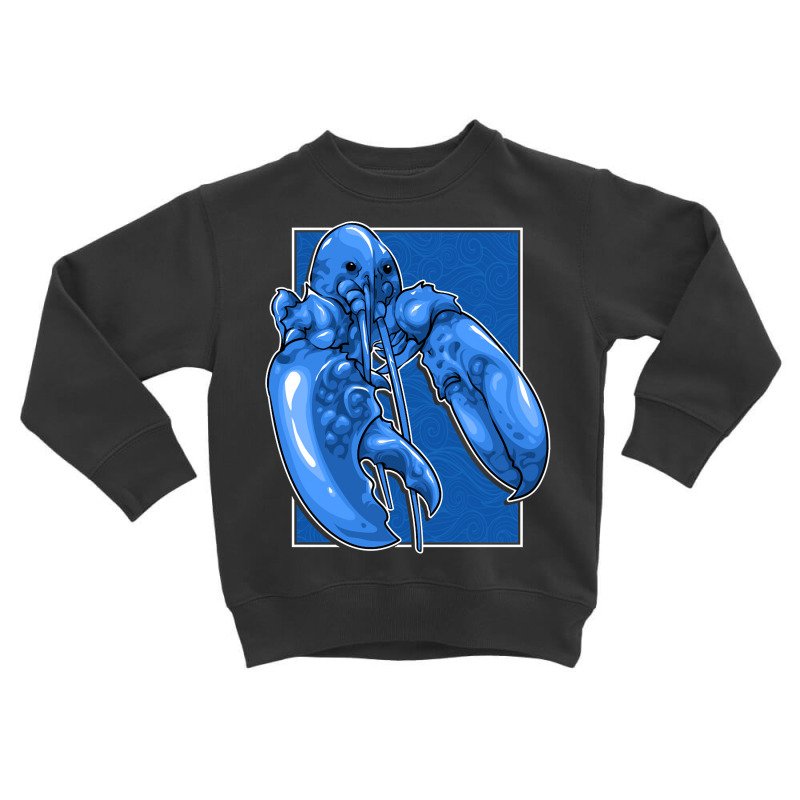 Funny Jumpscare Lobster Meme Blue Crustacean Pullo Toddler Sweatshirt | Artistshot