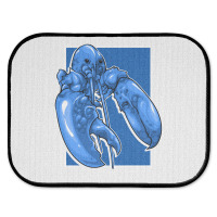 Funny Jumpscare Lobster Meme Blue Crustacean Pullo Rear Car Mat | Artistshot