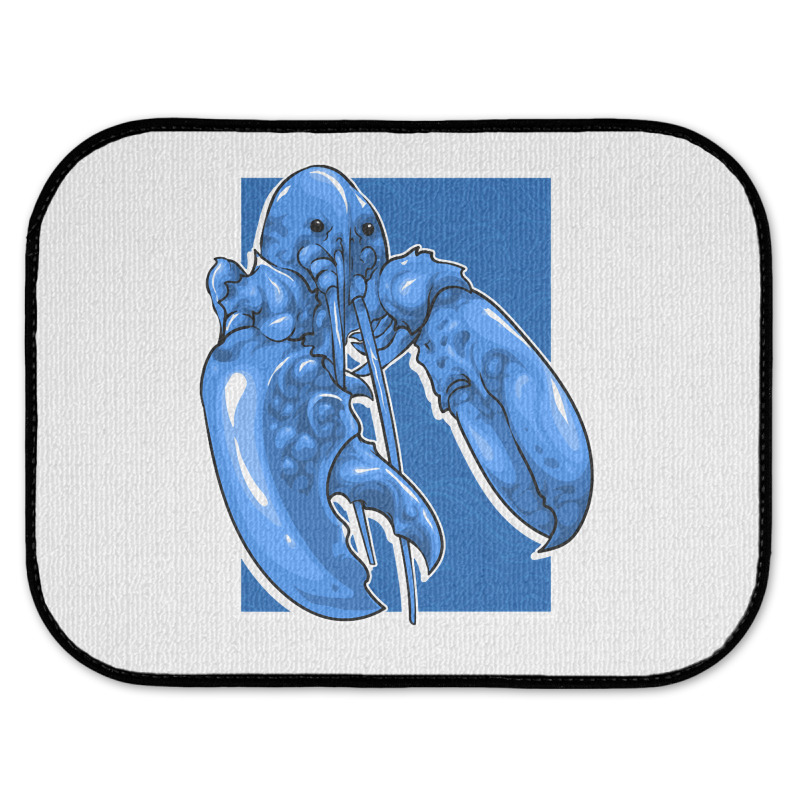 Funny Jumpscare Lobster Meme Blue Crustacean Pullo Rear Car Mat | Artistshot