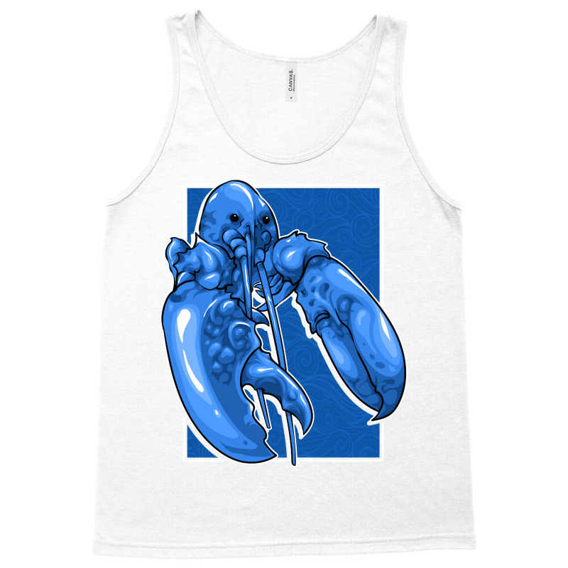 Funny Jumpscare Lobster Meme Blue Crustacean Pullo Tank Top | Artistshot