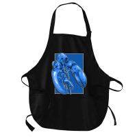 Funny Jumpscare Lobster Meme Blue Crustacean Pullo Medium-length Apron | Artistshot