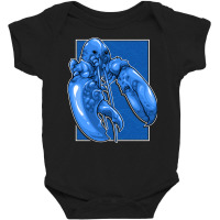 Funny Jumpscare Lobster Meme Blue Crustacean Pullo Baby Bodysuit | Artistshot