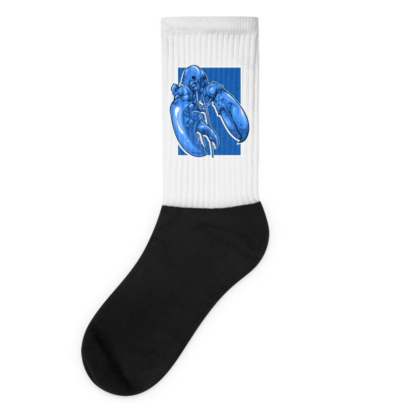 Funny Jumpscare Lobster Meme Blue Crustacean Pullo Socks | Artistshot