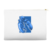 Funny Jumpscare Lobster Meme Blue Crustacean Pullo Accessory Pouches | Artistshot