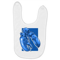 Funny Jumpscare Lobster Meme Blue Crustacean Pullo Baby Bibs | Artistshot